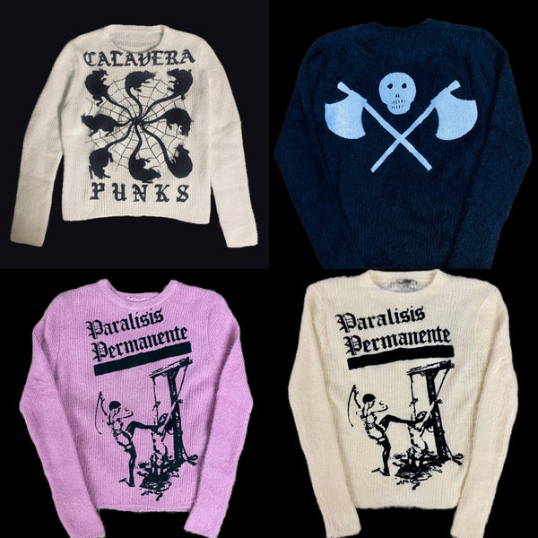 SUÉTER PELUDO CALAVERA PUNKS